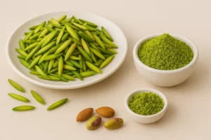 تفاوت خلال پسته و پودر پسته در شیرینی‌پزی